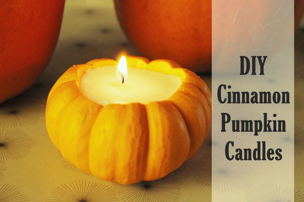 Cute DIY Fall Craft Pumpkin Candles